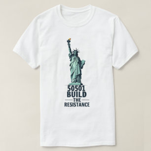 T-shirt 50501 Construire la Résistance 2025 États-Unis Lib