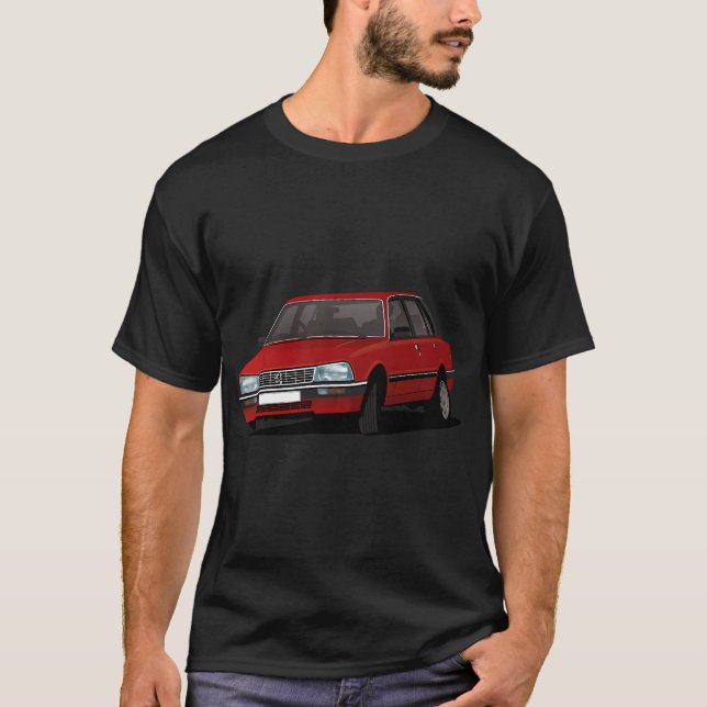 T-shirt 505 GTi - Turbo - rouge (Devant)