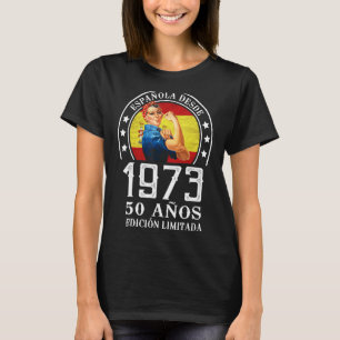 T-shirt 50 años Celebración Cumpleaños Mujer Española Edic