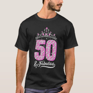 T-shirt 50 ans 50 et fabuleux 50e anniversaire Crown Dia