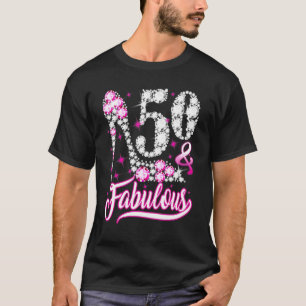 T-shirt 50 ans 50 et fabuleux 50e anniversaire Pink Dia