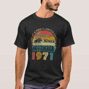 T-shirt 50 Ans 50E Anniversaire 1971 Mari Papa Vintag