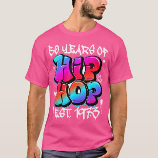 T-shirt 50 Ans 50E Anniversaire Des Graffitis Hip hop