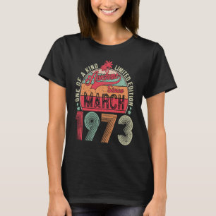 T-shirt 50 ans 50e anniversaire Vintage Rétro 19 mars