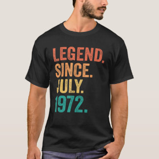 T-shirt 50 ans de légende depuis juillet 1972 50e annivers