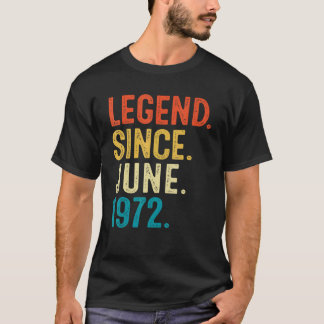 T-shirt 50 ans de légende depuis juin 1972 50e anniversair
