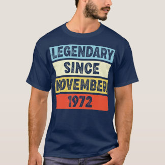 T-shirt 50 ans de légende depuis novembre 1972 50th Bi