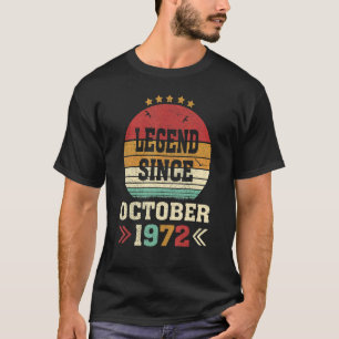 T-shirt 50 ans de légende depuis octobre 1972 50e naissanc
