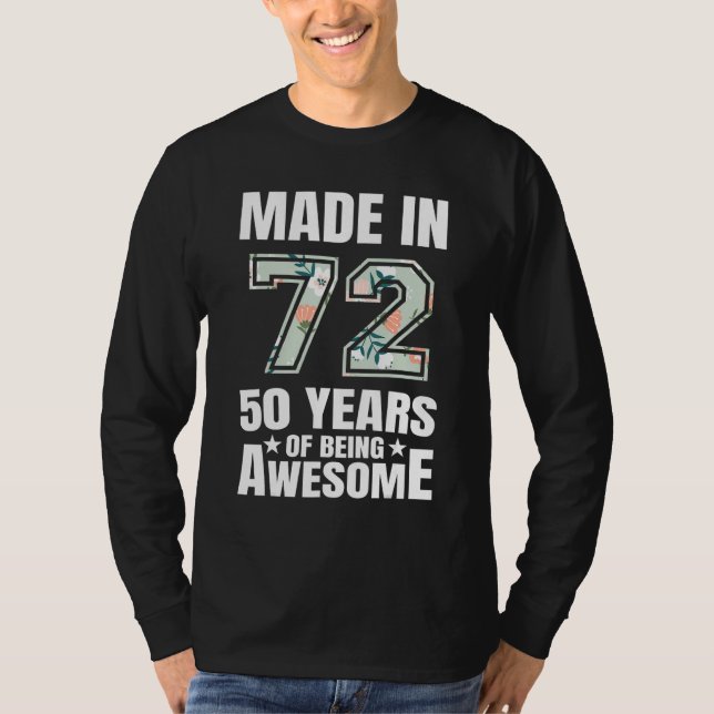T-shirt 50 ans d'être génial 50e anniversaire Hommes Femme (Devant)