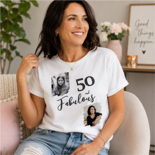 T-shirt 50 ans et fabuleux 2 Photo 50e anniversaire