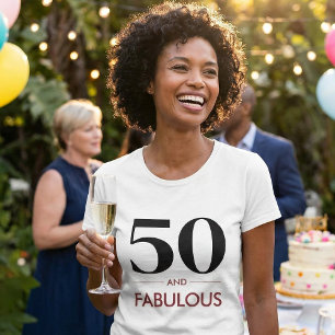 T-shirt 50 ans et fabuleux dire d'anniversaire au vin de c