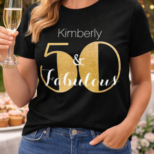 T-shirt 50 ans et Fabuleux Fête d'anniversaire personnalis