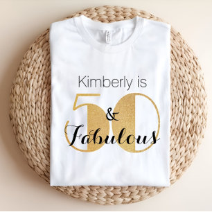 T-shirt 50 ans et Fabuleux Fête d'anniversaire personnalis