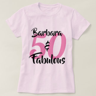 T-shirt 50 ans et Fabuleux Fête d'anniversaire personnalis