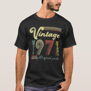 T-shirt 50 Ans - Fabriqué En 1971 - 50E Anniversaire Vinta