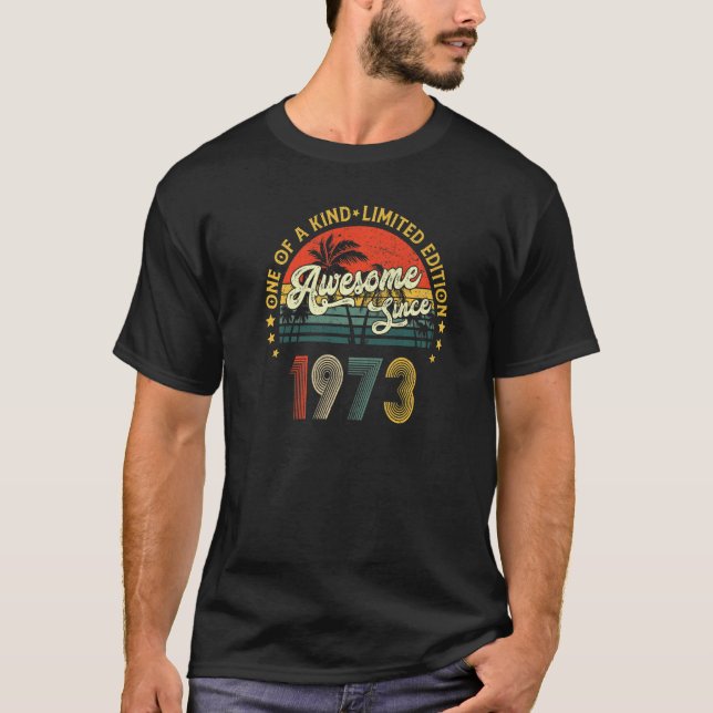 T-shirt 50 Ans Fabriqué En 1973 50e Anniversaire (Devant)