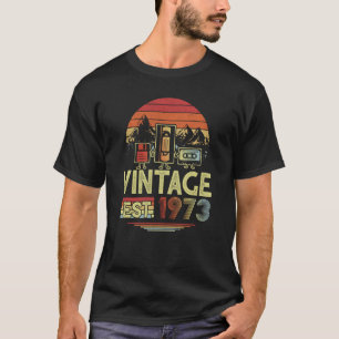 T-shirt 50 ans Fabriqué en 1973 Vintage 50e anniversaire R