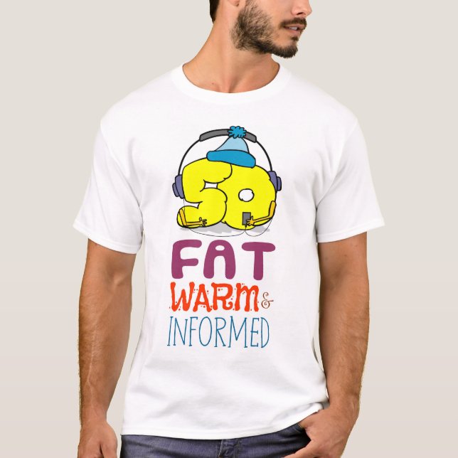T-shirt 50 ans, gras chaud et informé (Devant)