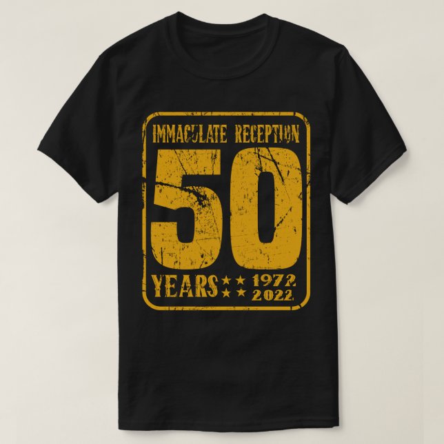 T-shirt 50 Ans Réception Immaculée (Design devant)