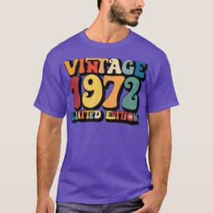 T-shirt 50 ans Vintage 1972 Limited Edition Tee - shirt 50