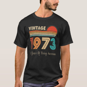 T-shirt 50 ans Vintage 1973 50e anniversaire