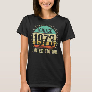 T-shirt 50 ans Vintage 1973 50e anniversaire