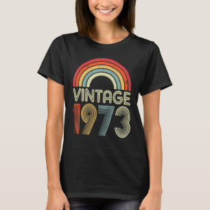 T-shirt 50 ans Vintage 1973 50e anniversaire 8