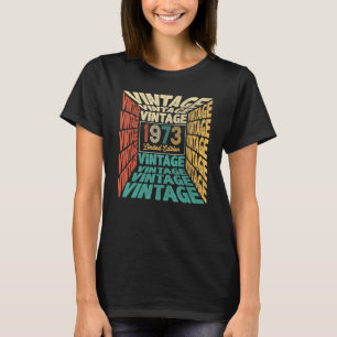 T-shirt 50 ans Vintage 1973 50e anniversaire Rétro