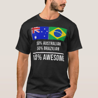 T-shirt 50 Australien 50 Brésilien 100 cadeau fantastique