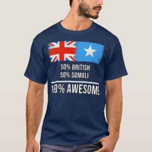 T-shirt 50 Britanniques 50 Somaliens 100 Cadeau fantastiqu