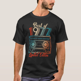 T-shirt 50 Cadeaux Anniversaires Meilleur De 1972 50 Année
