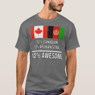 T-shirt 50 Canadiens 50 Afghanistani 100 Cadeau génial pou