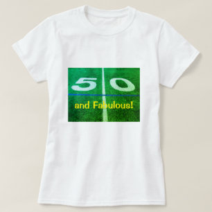 T-shirt 50 cour ligne terrain de football, fabuleux