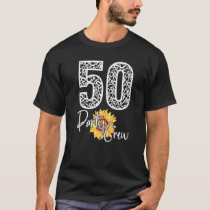 T-shirt 50 Équipage de la fête Boire la bière 50e Ans Joye
