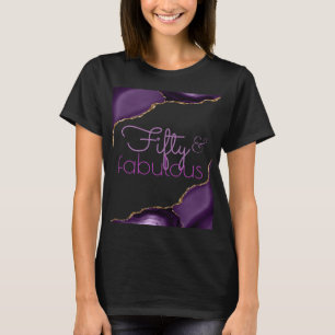 T-shirt 50 et fabuleux âge violet