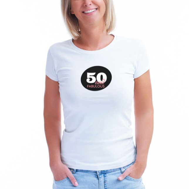T-shirt 50 et fabuleux cinquantième anniversaire (Créateur téléchargé)