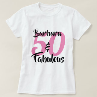 T-shirt 50 et fabuleux fête d'anniversaire personnalisée