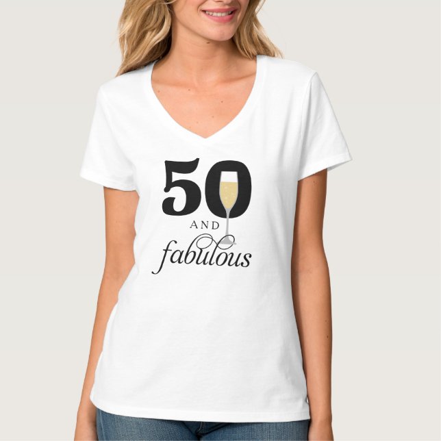 T-shirt 50 et Fabuleux maillot d'anniversaire (Devant)