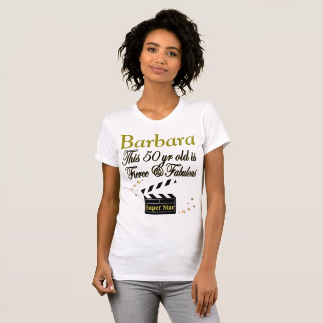 T-SHIRT 50 ET FABULOUS MOVIE STAR PERSONNALISÉ T SHIRT (Devant entier)