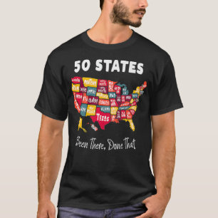 T-shirt 50 États - Y Ont Été, Fait Ce Souvenir Pour Les Ho
