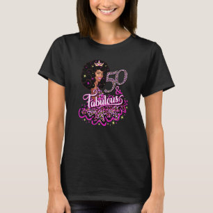 T-shirt 50 fabuleuses 50e anniversaire Ladys