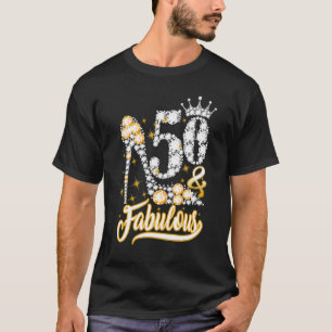 T-shirt 50 & Fabuleux 50 Ans 50e Anniversaire Diamant