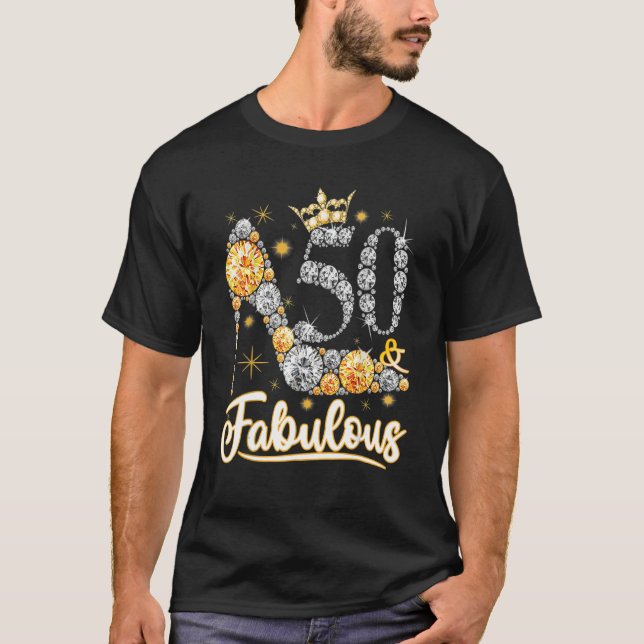 T-shirt 50 & Fabuleux 50 ans 50e anniversaire Diamant C (Devant)