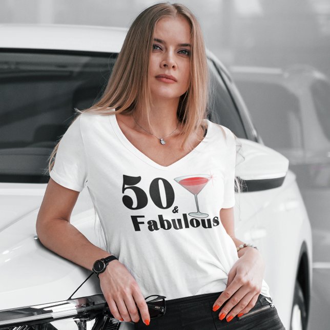 T-shirt 50 & Fabuleux bébé anniversaire (Créateur téléchargé)