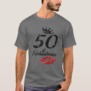 T-shirt 50 Fabuleux Équipage De Fête Boire Des Cadeaux De 