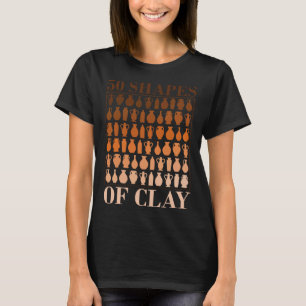 T-shirt 50 Formes D'éventail De Poterie D'argile