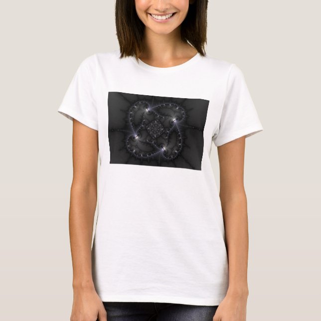 T-shirt 50 Nuances De Gris - Art Fractal (Devant)