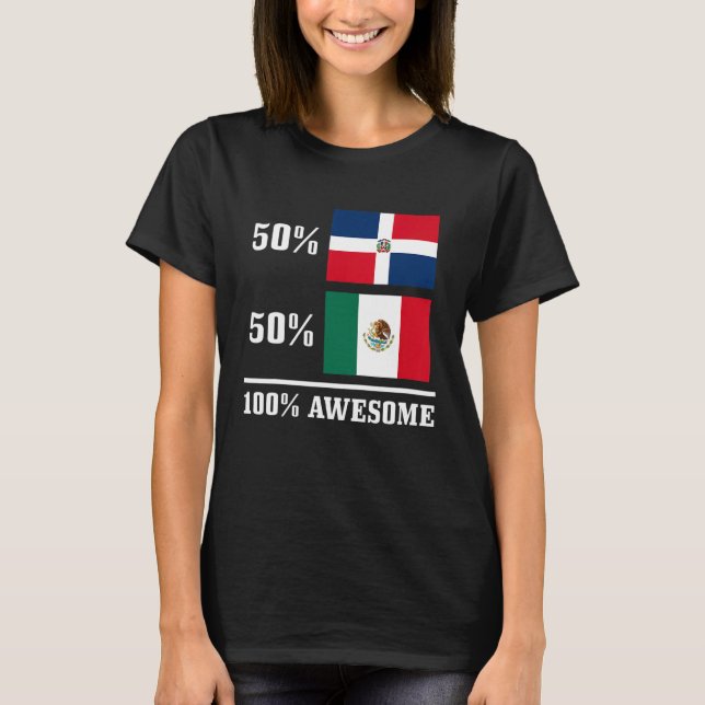 T-shirt 50 République dominicaine 50 Mexique Mexique Mexiq (Devant)