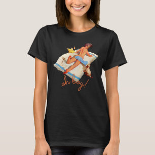 T-shirt 50 s rétro chien teacup poodle meilleur pour amour