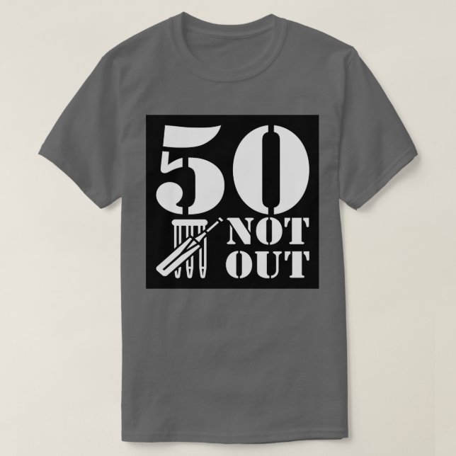 T-shirt 50 Sticker de conception de cricket non sorti (Design devant)